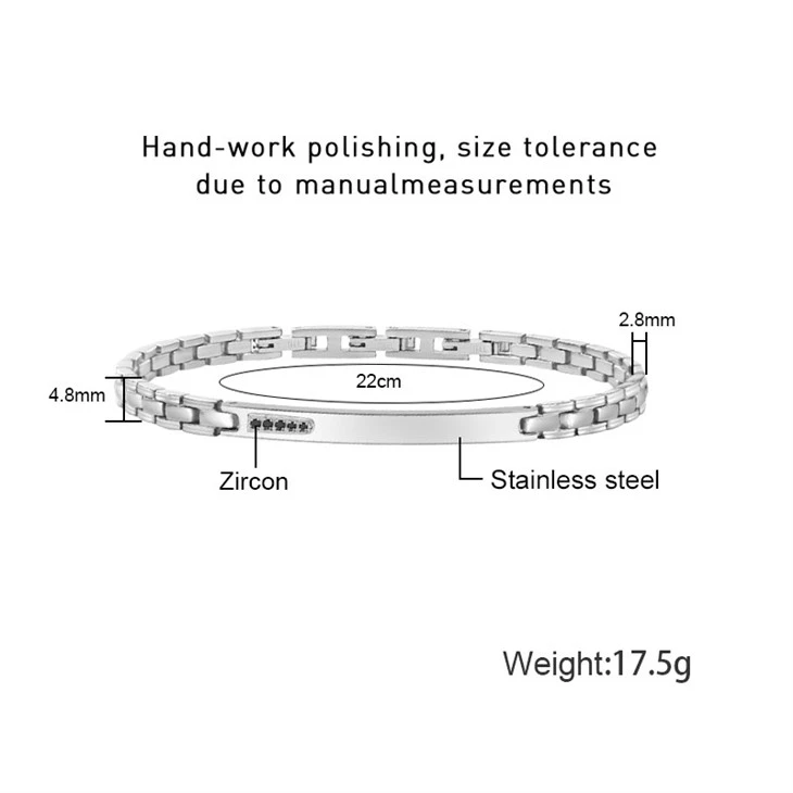 Silver Stainless Steel Bracelet With Zircon Inlays suppliers Silver Stainless Steel Bracelet With Zircon Inlays suppliers